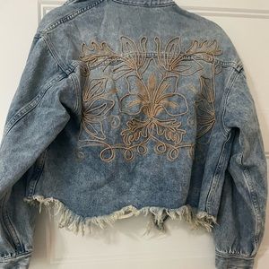 Embroidered jean jacket
